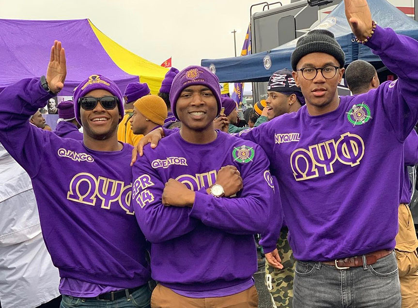 Custom Omega Psi Phi Fraternity Sweaters Front
